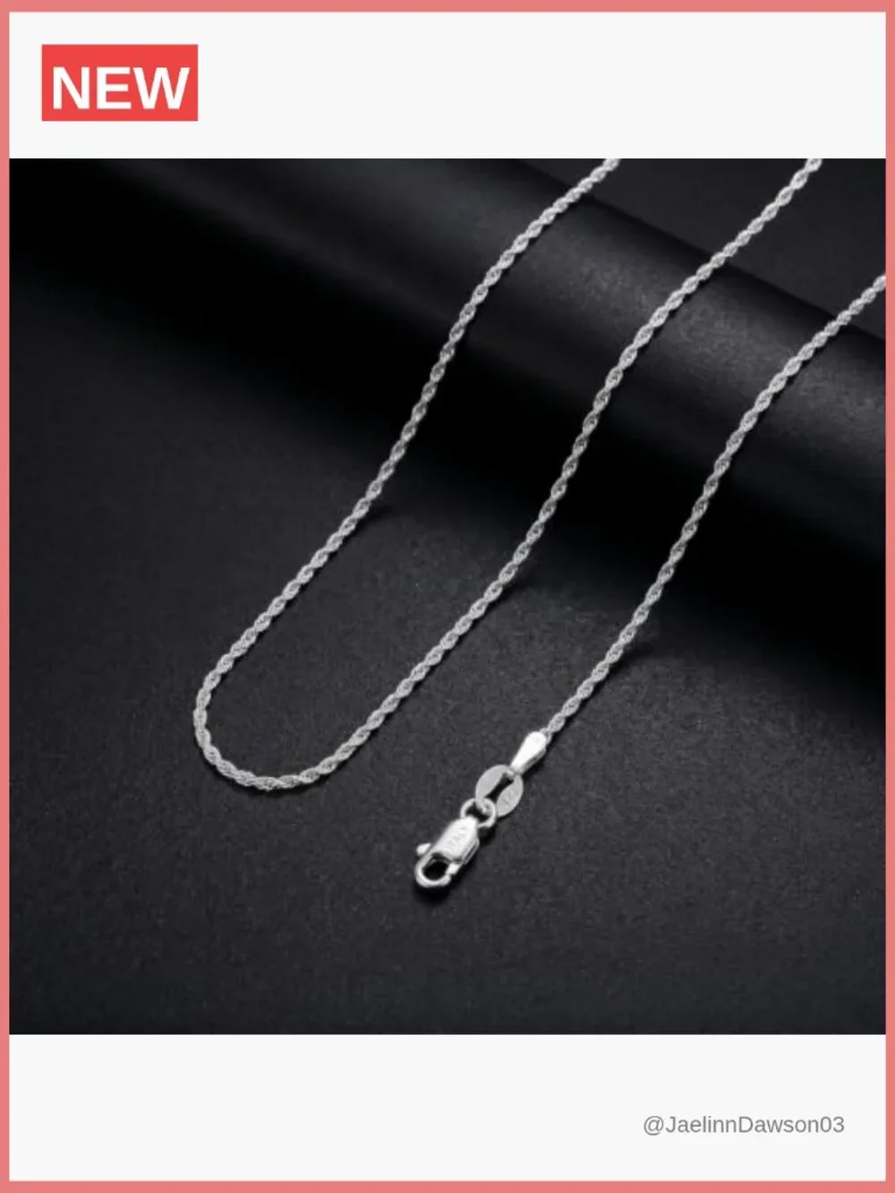 1.5mm-2.5mm Sterling Silver Rope Chain Necklace 16-24 Inch